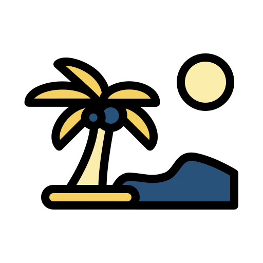 Sunset, sunrise, beach, summer icon - Free download