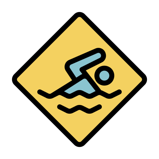 Swimming, area, beach, summer icon - Free download