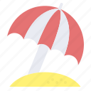 summer, requisite, necessity, beach, parasol, umbrella