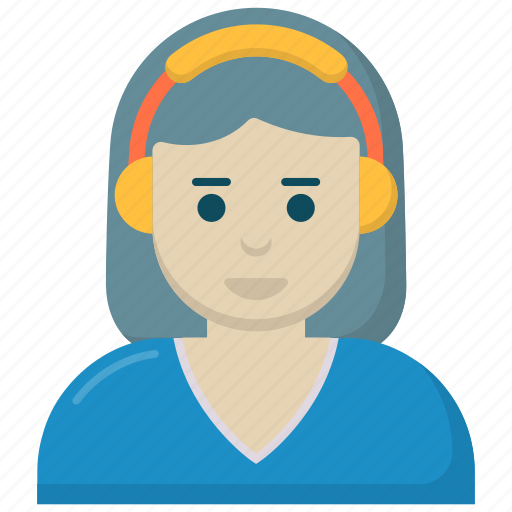Communication, listen, headphones, mobile, cartoon icon - Download on Iconfinder