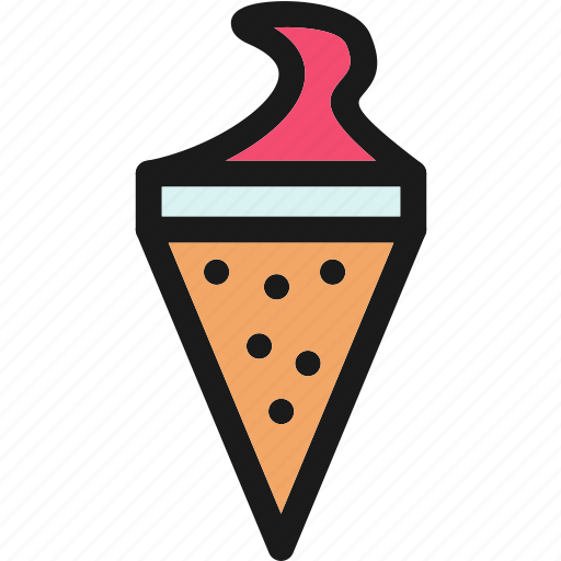 Cone, cream, ice, icecream icon - Download on Iconfinder