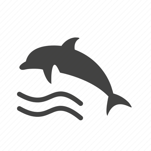 Dolphin, fish, marine, ocean, swim, water, whale icon - Download on Iconfinder