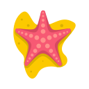 aquatic, logo, mollusk, sea, sea star, star, tropical