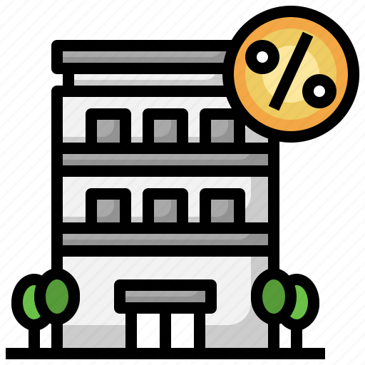 Hotel, discount, building, travel, sale icon - Download on Iconfinder