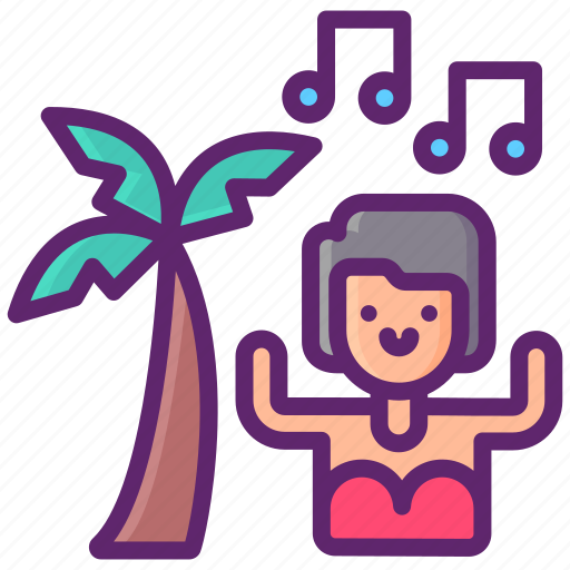 Beach, music, party icon - Download on Iconfinder