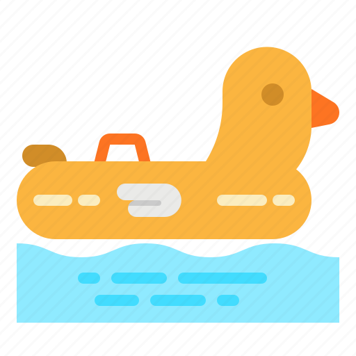 Duck, float, pool, summer, swimming icon - Download on Iconfinder