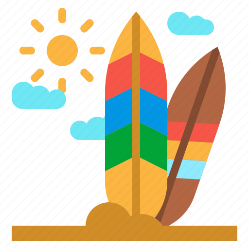 Beach, sports, summertime, surfboard, surfing icon - Download on Iconfinder