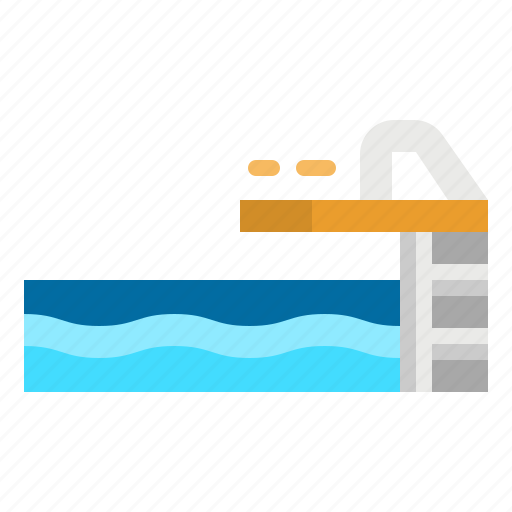 Ladder, pool, summertime, swimming, water icon - Download on Iconfinder