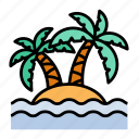 hawaii, island, paradise, vacation, palm, summer, holiday