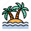 hawaii, island, paradise, vacation, palm, summer, holiday 