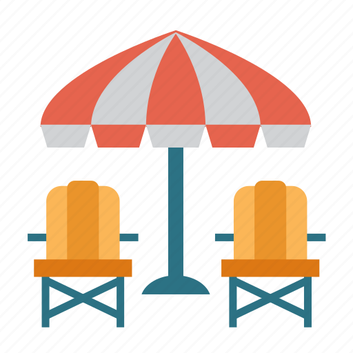Summer, beach, chair, travel, umbrella, vacation, relax icon - Download on Iconfinder