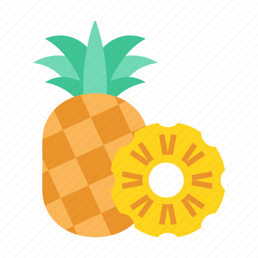 Fruit, piece, pineapple, ring, slice, healthy, yellow icon - Download on Iconfinder