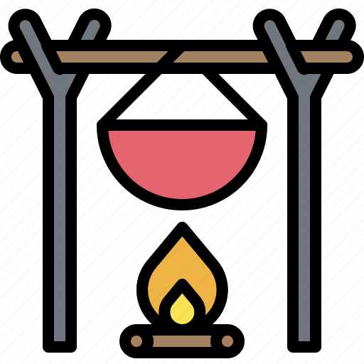 Bonfire, campfire, cooking, summer icon - Download on Iconfinder