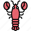 animal, prawn, seafood, shrimp, summer 
