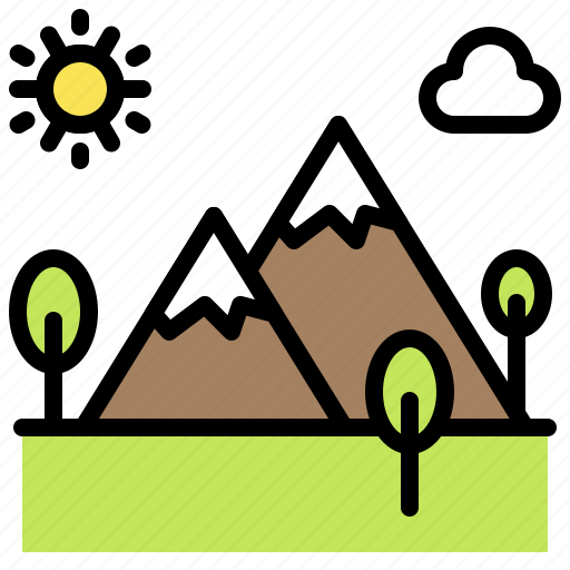 Hiking, mountain, summer, trekking icon - Download on Iconfinder