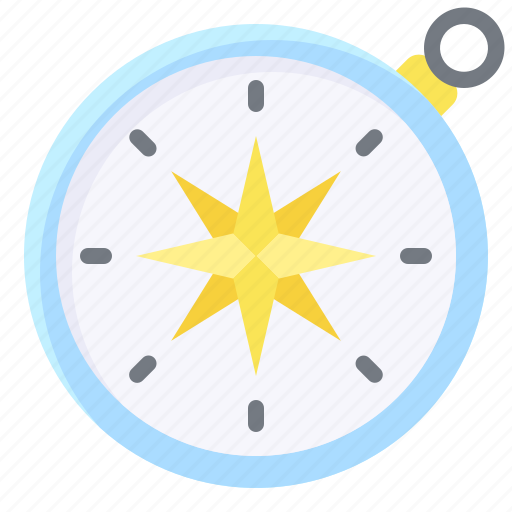 Compass, direction, navigation, summer icon - Download on Iconfinder