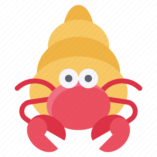 Animal, beach, crab, hermit crab, summer icon - Download on Iconfinder