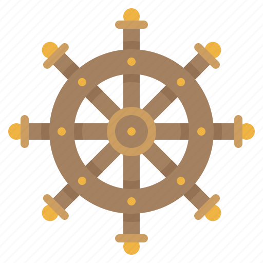Control, ship wheel, steer, summer icon - Download on Iconfinder