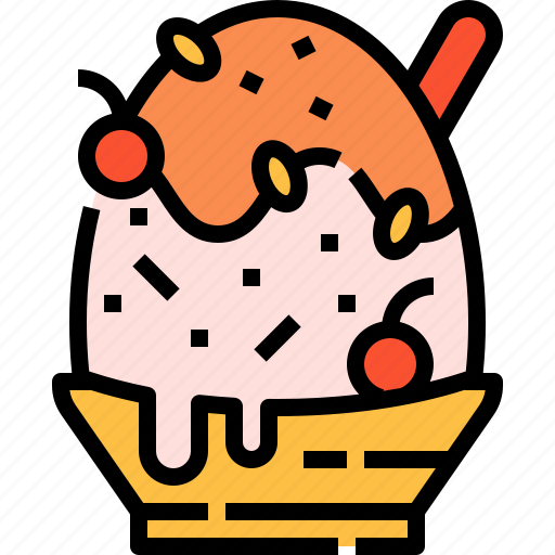 Bingsu, shaved, ice, dessert, sweet icon - Download on Iconfinder