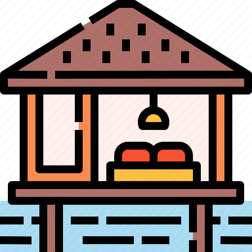 Bungalow, cottage, hut, wooden, house, wood, cabin icon - Download on Iconfinder
