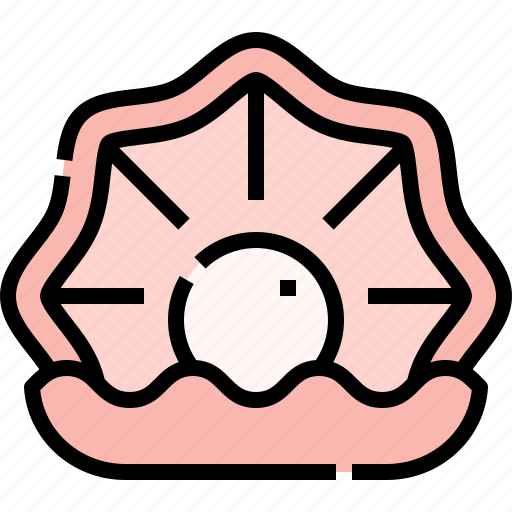 Oyster, pearl, shell, sea, life, animal icon - Download on Iconfinder