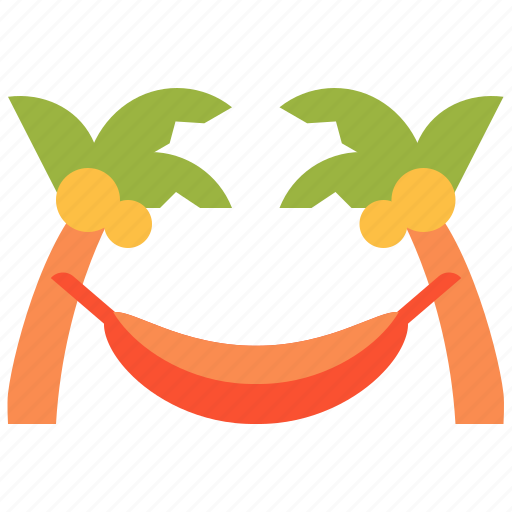 Hammock, hanging, relaxing, summer, palm, tree icon - Download on Iconfinder