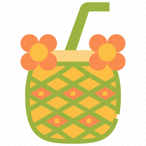 Pineapple, juice, cocktail, drink, fruit, tropical, beverage icon - Download on Iconfinder
