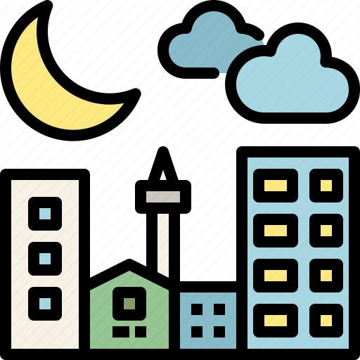 City, good night, moon, night, sky, time, weather icon - Download on Iconfinder