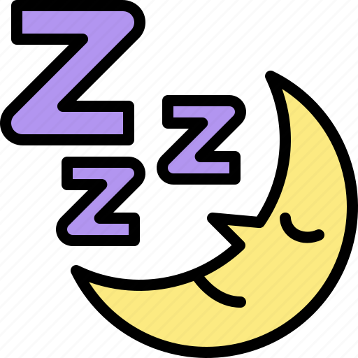 Moon, night, sky, sleeping, space, time, weather icon - Download on Iconfinder