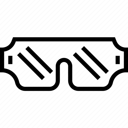 Eyeglasses, shield, frame, hipster, fashion icon - Download on Iconfinder