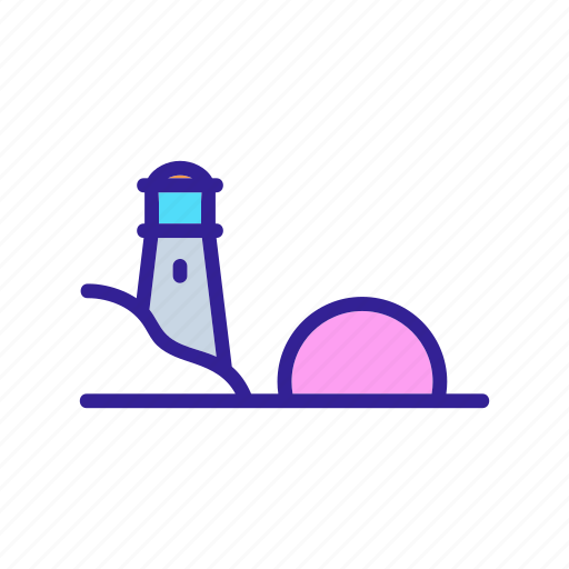 City, lighthouse, ocean, road, sea, sunrise, sunset icon - Download on Iconfinder