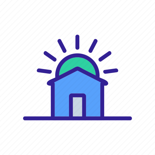 Beach, city, house, road, sea, sunrise, sunset icon - Download on Iconfinder