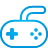 game, controller, basic, blue