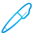 pen, basic, blue