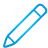 pencil, basic, blue