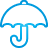 umbrella, basic, blue