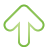 arrow, up, basic, green