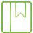 book, bookmark, basic, green
