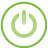 button, power, basic, green