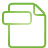 document, file, basic, green