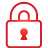 Lock, basic, red icon - Free download on Iconfinder