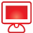 monitor, basic, red
