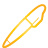 pen, basic, yellow