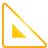 ruler, triangle, basic, yellow