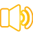 Speaker, basic, yellow icon - Free download on Iconfinder