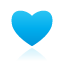 heart, blue