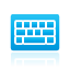 keyboard, blue
