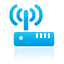 wireless, router, blue