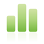 chart, bar, green