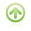 Navigation, up, frame, green icon - Free download